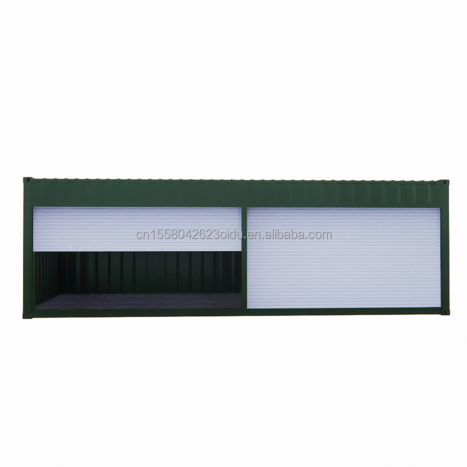 20ft Prefabricated Flat Packaging Module House Garage Storage Booth Container House with Modern Simple Design Style