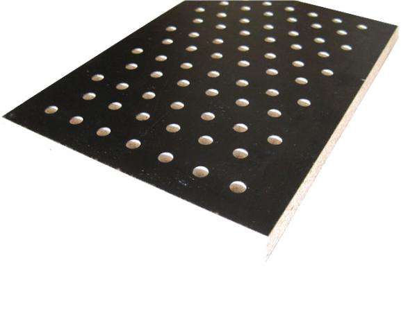 Eco Friendly Perforated Wood Acoustic Panels Polyester Fabric Fiber PET Acoustic