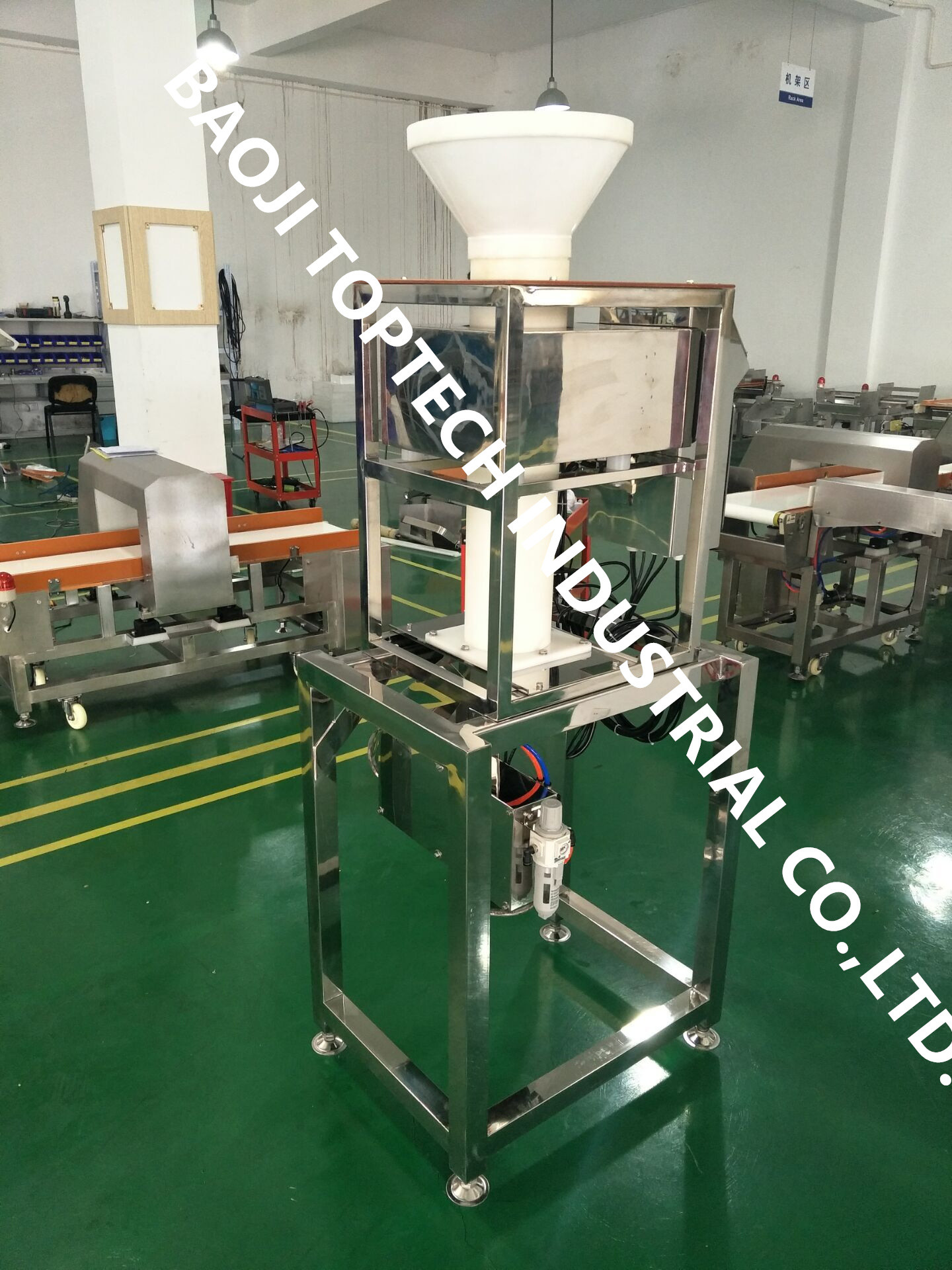 Free fall pipe metal detector JL-IMD/P150 for powdder product inspection