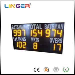 Wholesale Yellow Electronic Cricket Scoreboard For School Message Display , Easy Install from china suppliers