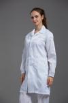 100 Clean Room Garments Straight Open Buttons In Pharmaceutical Workshop