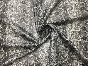 Wholesale Four Way Stretch Faux Snakeskin Fabric 0.35mm For Fashion Ladies Leggings from china suppliers