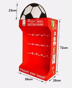 Wholesale Red Cardboard Sidekick Displays , Eye - Catching Corrugated Cardboard Shelves from china suppliers