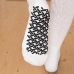 Polyester and Cotton Socks Anti Slip Patient Safety Design