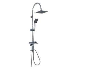 Wholesale Bathroom Accessory Bath And Shower Faucet Set , Shower Head Faucet Set Square Exposed Rain from china suppliers