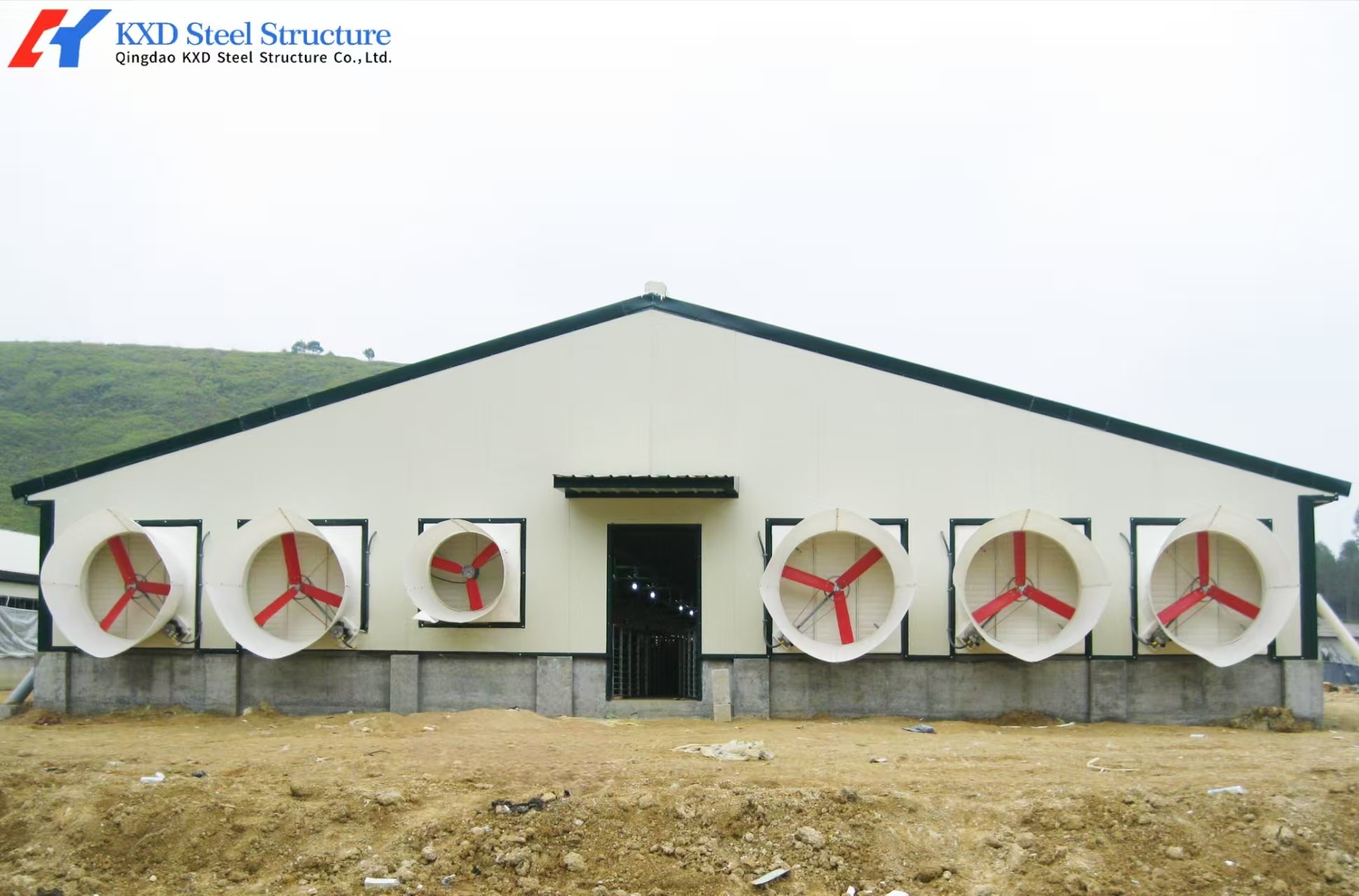 Broiler Poultry Prefab Houses Steel Structure Fully Automated Chicken Farming Equipment