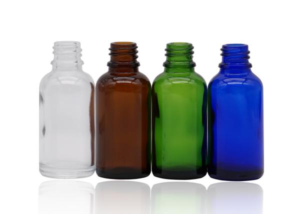 Clear Amber Green Blue Colorful Cosmetic Dropper Bottles All Volume 18mm Neck