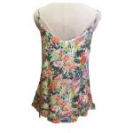 Adjustable Shoulder Straps Viscose Floral Print Tank Tops For Women