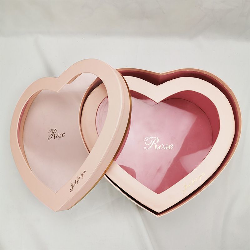 High Quality China Wholesale Custom Logo Printing Heart Shape Wedding Festival Gift Packaging Cardboard Box for Chocolates Cookies Candies Prensents