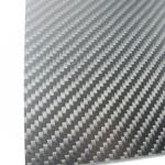 4.0mm±0.1mm Real Carbon Fibre Sheet / Carbon Fiber Fabric Sheets Twill Weave