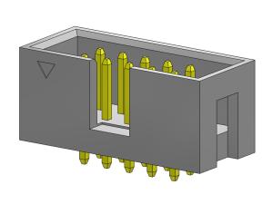 Wholesale Dual Row Stright Dip 2.54mm Box Header 2*3-2*32Pin 600V AC/DC from china suppliers