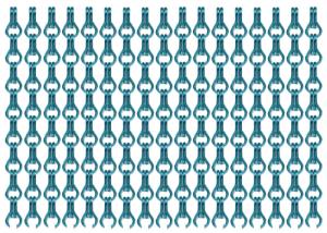 Wholesale 17mm Cobalt Color Decorative Chain Link Curtains Fly Screens For Doors from china suppliers