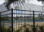 8ft Wide Industrial Wrought Iron Security Fence Powder Coated