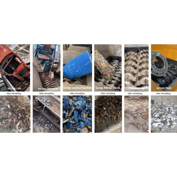 Double Shaft Shredder for Full Automatic Waste Rubber Tire Recycling Machinery