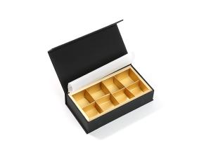Wholesale Black Cardboard Food Packaging Boxes , Magnetic Rigid Chocolate Boxes from china suppliers