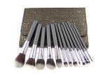 White And Brown Professional Makeup Brush Set For Facial And Eye Makeup
