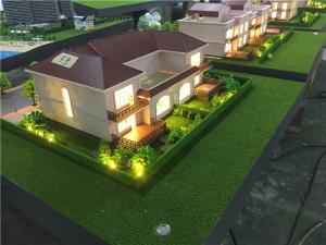 Wholesale 1/50 Scale Single Villa 3Dmodel Miniature Maquette With Warm Light from china suppliers