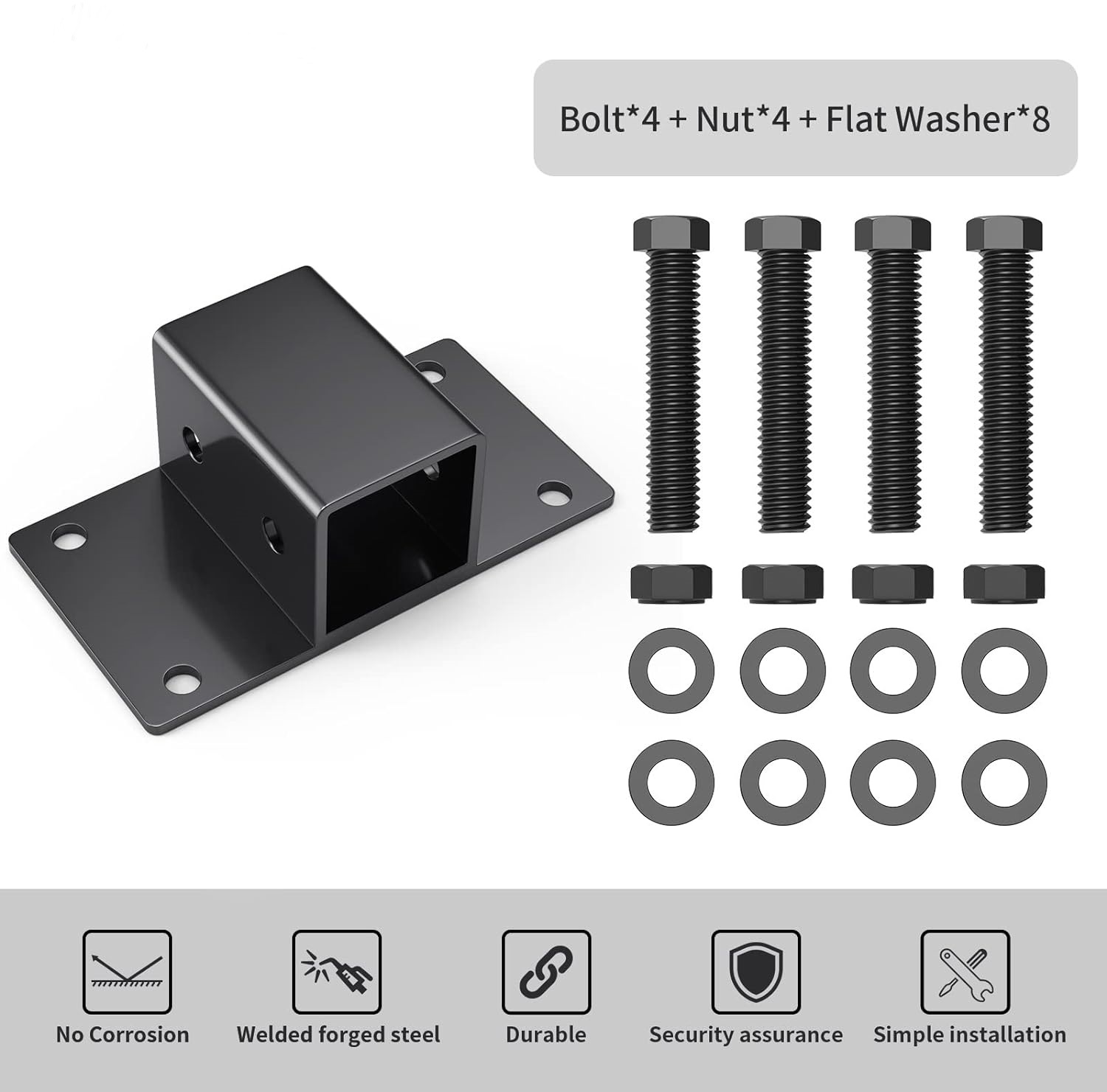 Towing Hitch Receiver 5/8 Inch Diameter Compatible 2 inch Receiver for Tractor Bucket