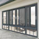 Bedroom Aluminum Window with Superior Sliding Glass and Stainless Steel Screen