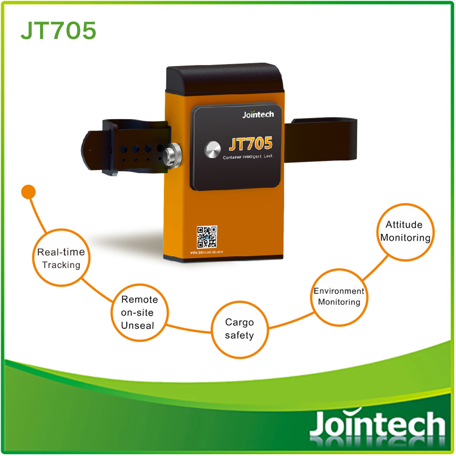 30000mAh JT705A Container Bluetooth Padlock RFID Card Truck Container Padlock