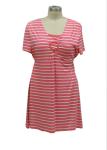 Women'S Casual Cotton Summer Dresses , Striped Maternity Midi Dress Mini Yard