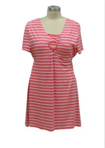 Wholesale Women'S Casual Cotton Summer Dresses , Striped Maternity Midi Dress Mini Yard Dye from china suppliers