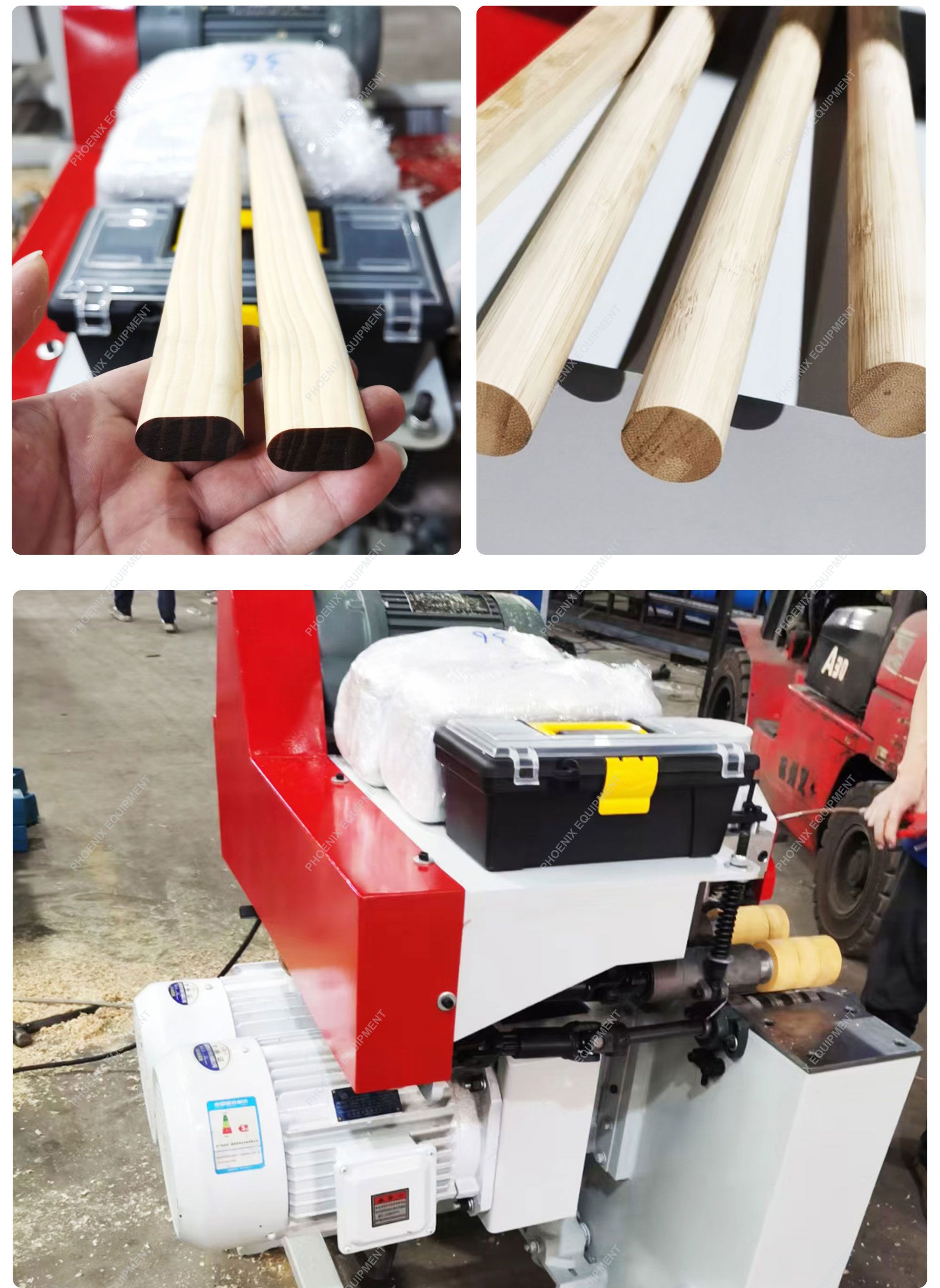 1.1kw Feeding Motor Wood Stick Broom Stick Top Machine for Small Wood Broom Handle