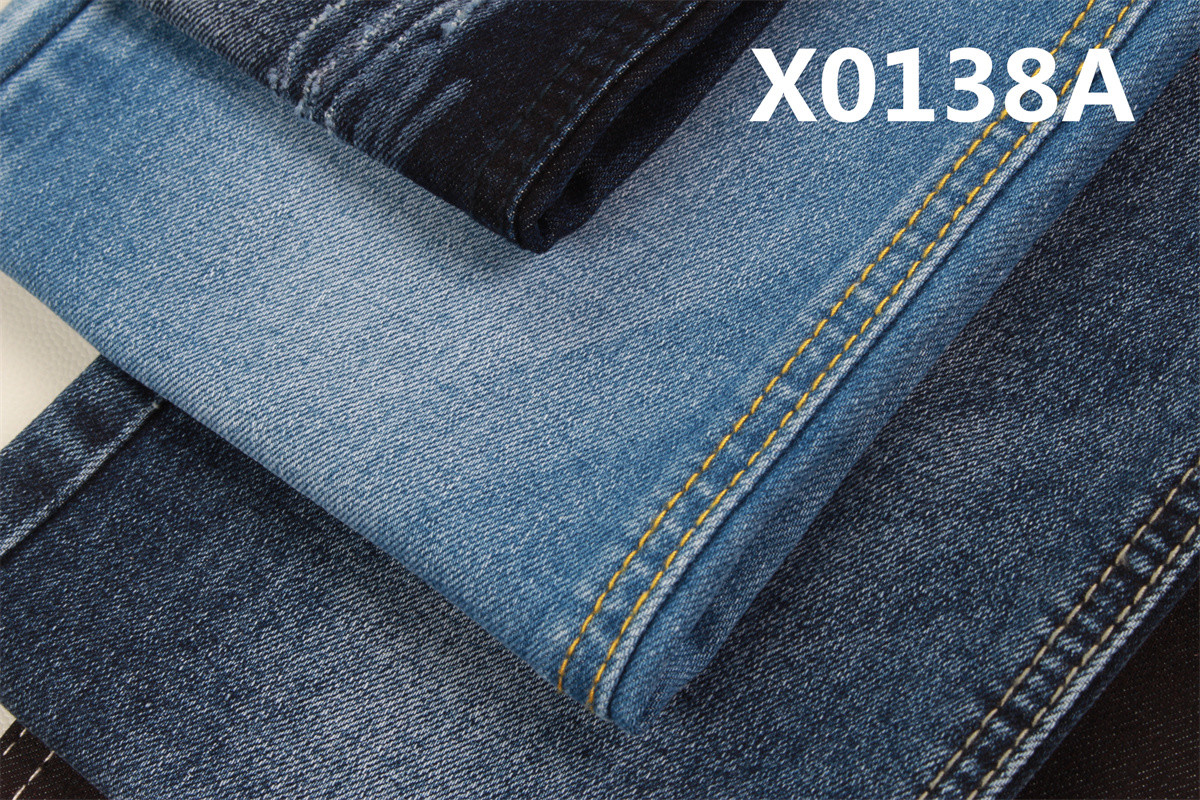 10.6Oz Grey Power Stretch Denim Fabric Super Dark Blue Sanforizing