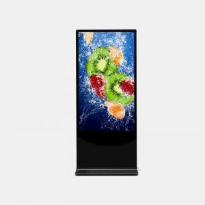 China Customized Black Free Standing Digital Display Screens 42 Inch 65 Inch on sale