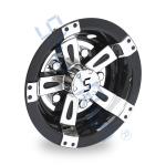 Golf Cart Universal 8/10 Inches ABS Plastic Wheel Covers - Black&Chrome with S