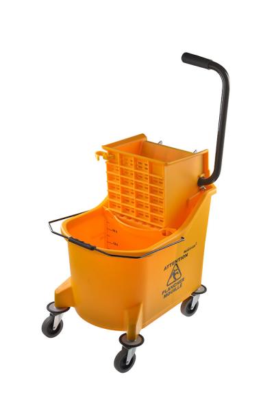 Mobile Heavy Duty Buckets And Pails Commercial Mop And Bucket Set 33 Litre