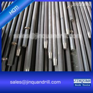 Wholesale small hole mining rock drilling tools hex hollow 6 7 11 12 degree tapered drill steel rod from china suppliers
