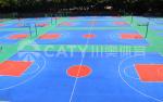 Outdoor Indoor Rubber Tennis Court , Anti Slip Basketball Rubber Flooring
