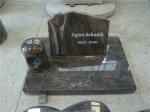 European style flower carved red granite grave headstones