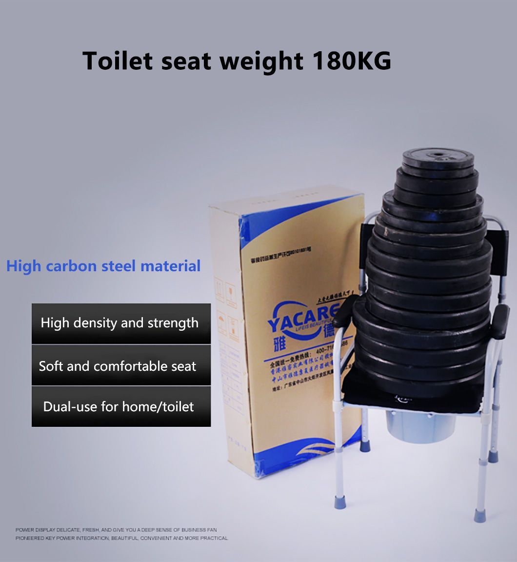 Toilet Chair Folding Toilet Stool Elderly Chair Thickened Toilet Stool with Potty Pregnant Woman