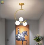 11.81inch Modern Line Glass Pendant Light G9 Simple Lighting For Bedroom Kitchen