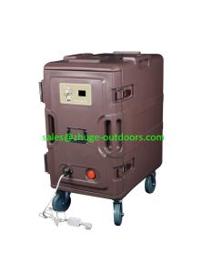 Wholesale Durable Brown Electric 116Litre Front Loading Insulated Food Pan Cart from china suppliers