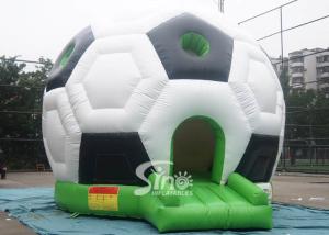 Wholesale Outdoor Kids Party Time Football Inflatable Bouncy Castle with 0.55mm pvc tarpaulin from china suppliers
