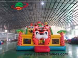 Wholesale 0.55mm PVC Tarpaulin 8 X 6M Tiger Inflatable Fun City from china suppliers