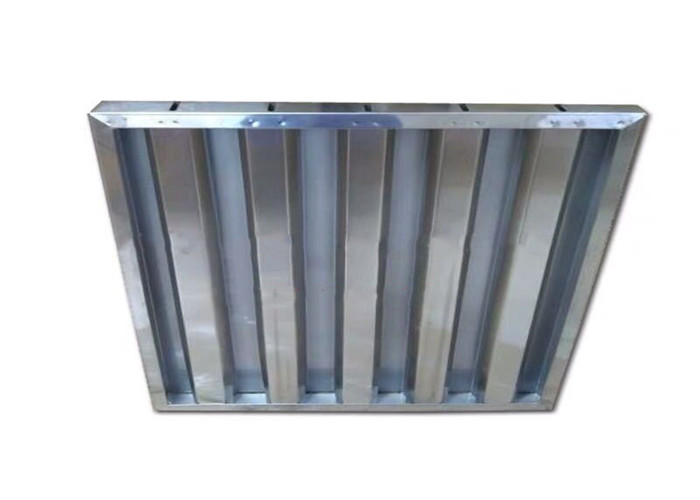 Aluminum Commercial Kitchen Hood Filters Panel Type High Efficiency