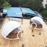 Colorful Round Pvc Door 2 People Small Geo Dome Tent For Living Multi Functional