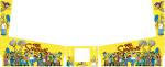 Yellow Home Pinball Machines , Simpsons Family Coin Op Arcade Machines