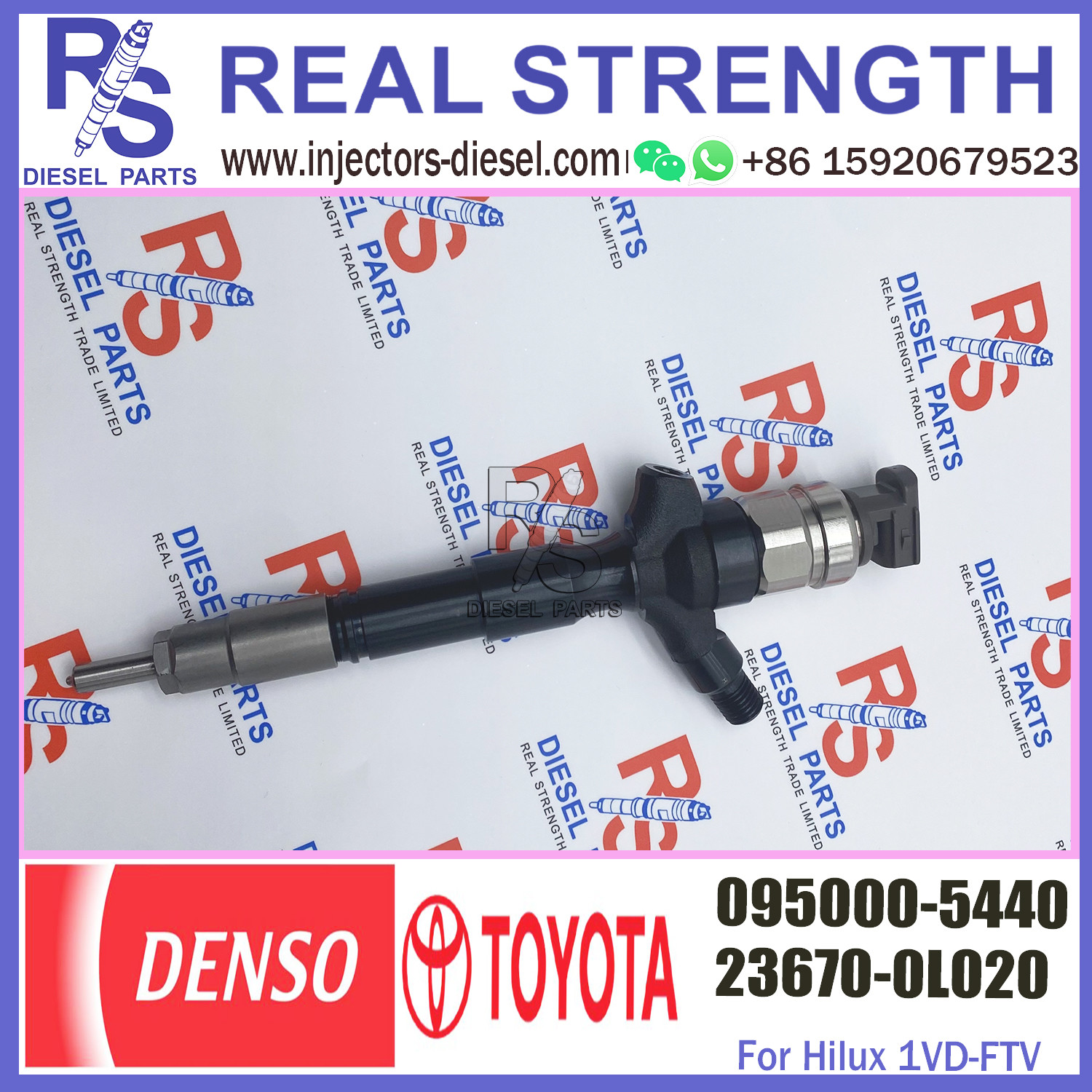 diesel engine injector 095000-5440 for toyota diesel fuel injector injection engine parts 23670-0L020