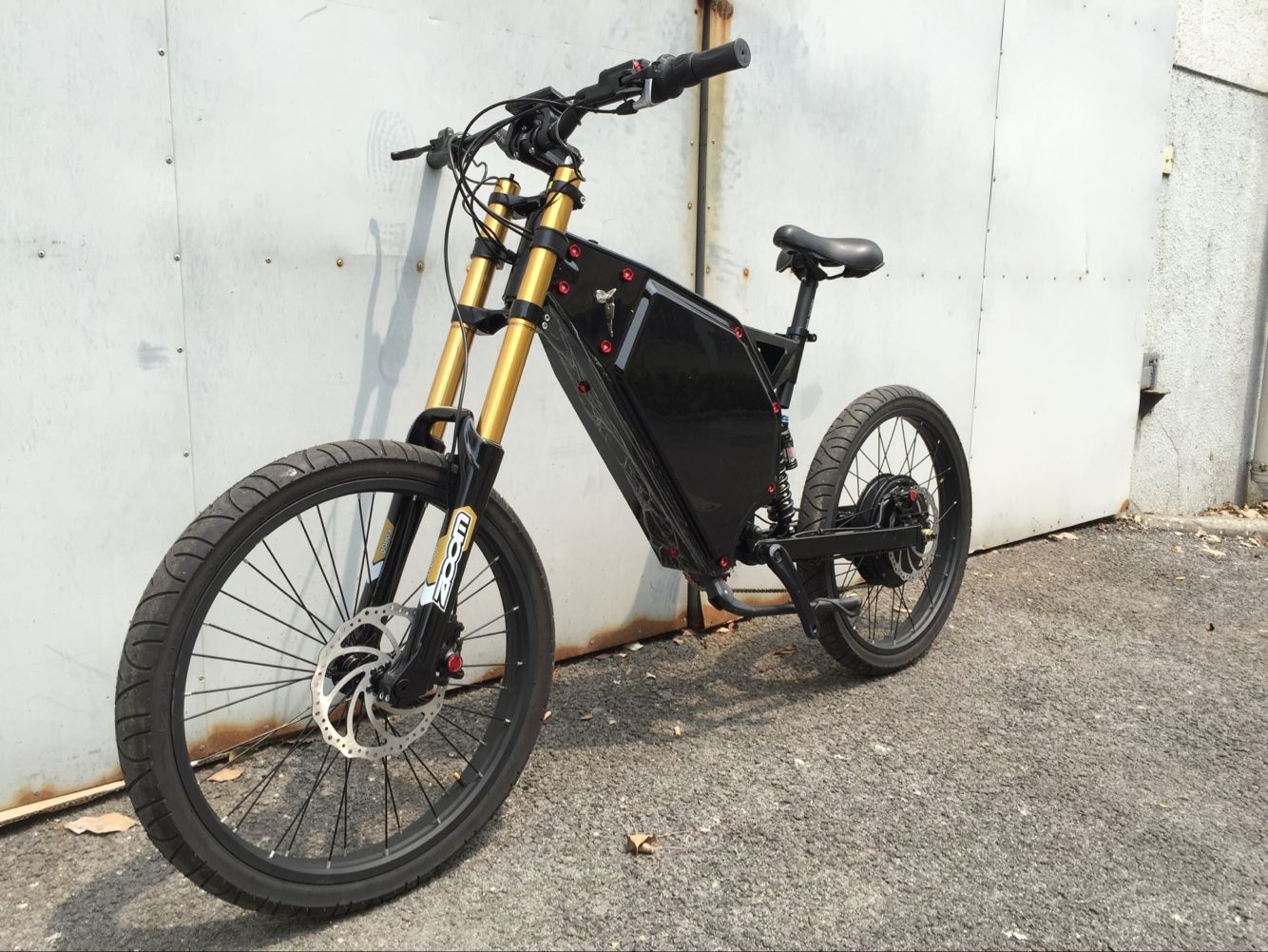 5000W Full Suspension Electric Assist Bike 72V , Stealth Bomber Electric Bike Bicycle For Snow / Beach
