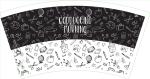 Hot Ripple Paper Cup Fan Double PE Coated For Coffee