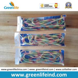 Wholesale Full Color Long 10Metre Fly Fishing Anti-lost Coiled Lanyard Leashes in Polybag Packing from china suppliers