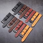 Watch Band Leather Watch Strap 4 Colors Watchbands Wrist Watch Belt 22mm