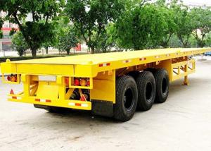 Wholesale ISO 20 Foot Flat Deck Trailer 3mm Flatbed Trailer For Shipping Container from china suppliers