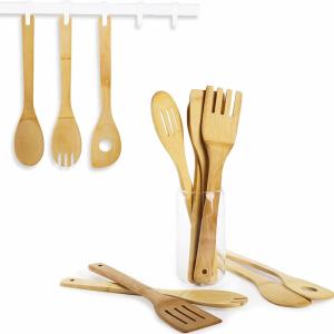 Wholesale 300mm Biodegradable Bamboo Shovel Utensils Set Practiced Tools Reusable For Home Kitchen Restaurants Hotel Food Cooking from china suppliers