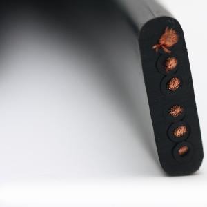 Wholesale Flat Flexible Traveling Cable for Crane or Conveyor in Black Jacket 450/750V from china suppliers
